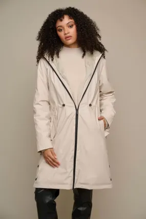 Rino & Pelle Jiva Hooded Raincoat - Stone Sage