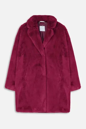 Rino & Pelle Joela Faux Fur Coat - Anemone