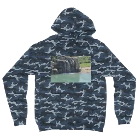 Rock Waterfall Camouflage Adult Hoodie
