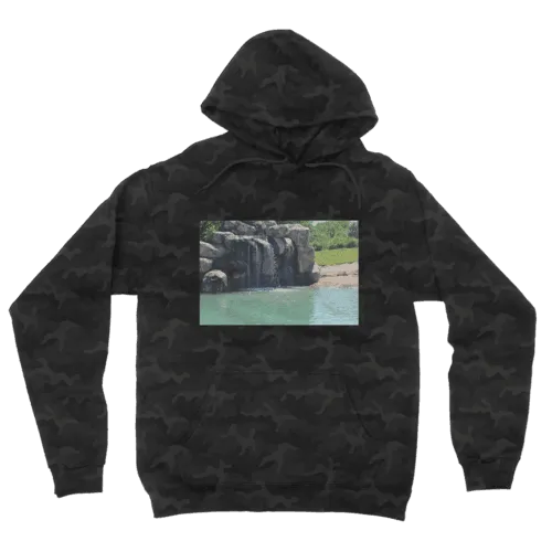 Rock Waterfall Camouflage Adult Hoodie