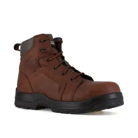 Rockport 6" Lace To Toe Waterproof Men's Composite Toe More Energy Work Boot Rk6640 In Brown