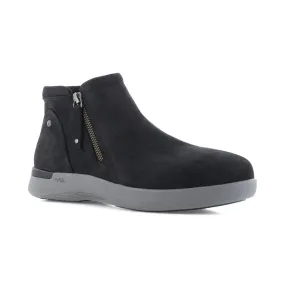 Rockport Work Zip Bootie Women's Composite Toe Shoe's Rk684 In Black