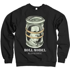 Roll Model - Black Crewneck Sweatshirt