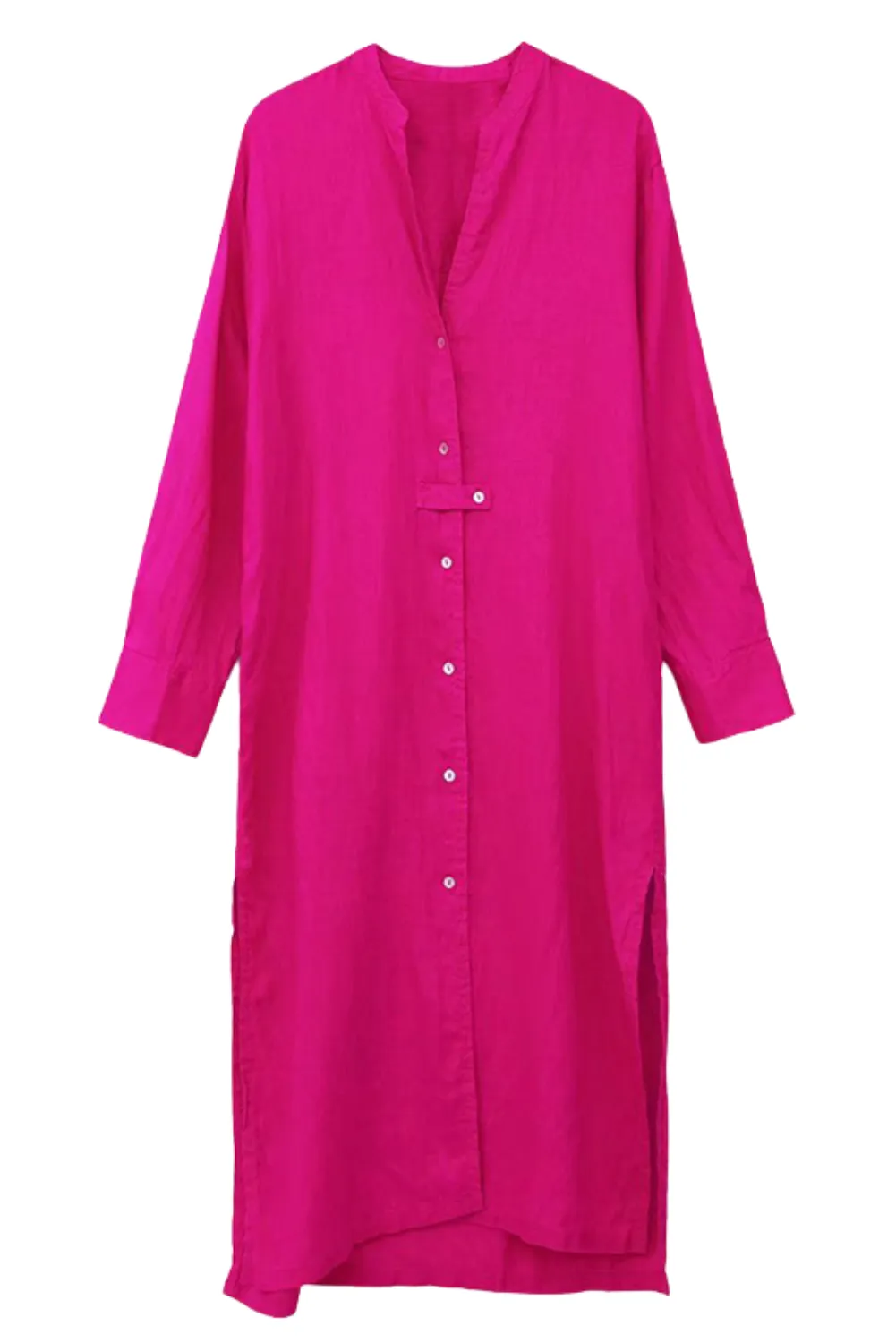 'Ronda' Linen Buttoned Dress