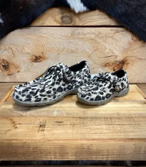 Roper Girls Tan Leopard Canvas Shoes