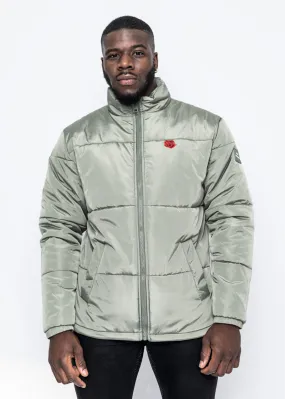 ROSE PUFFER JACKET - LIME GREEN