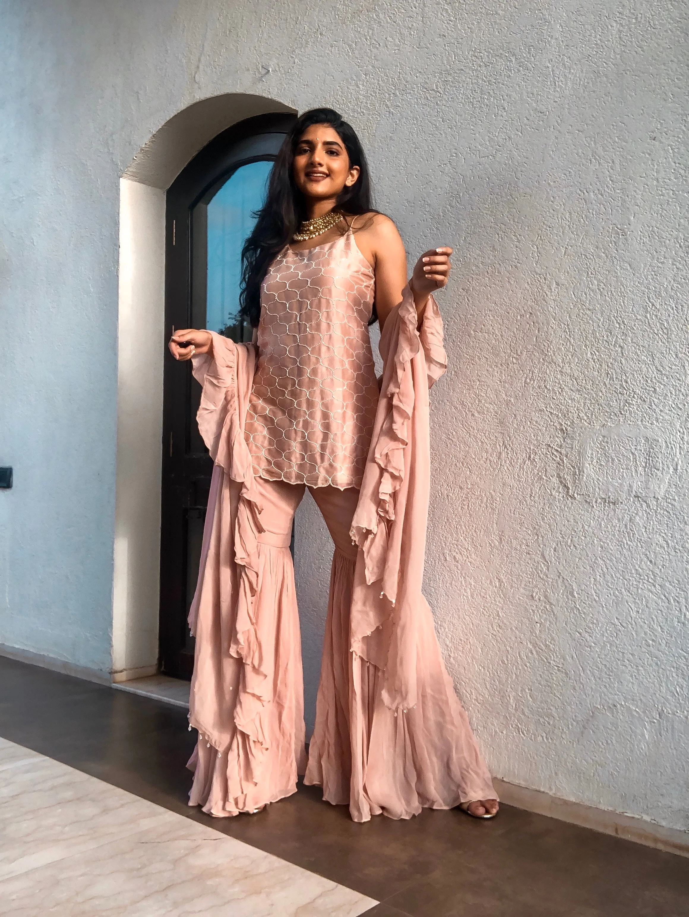 Rosebud Flared Gharara