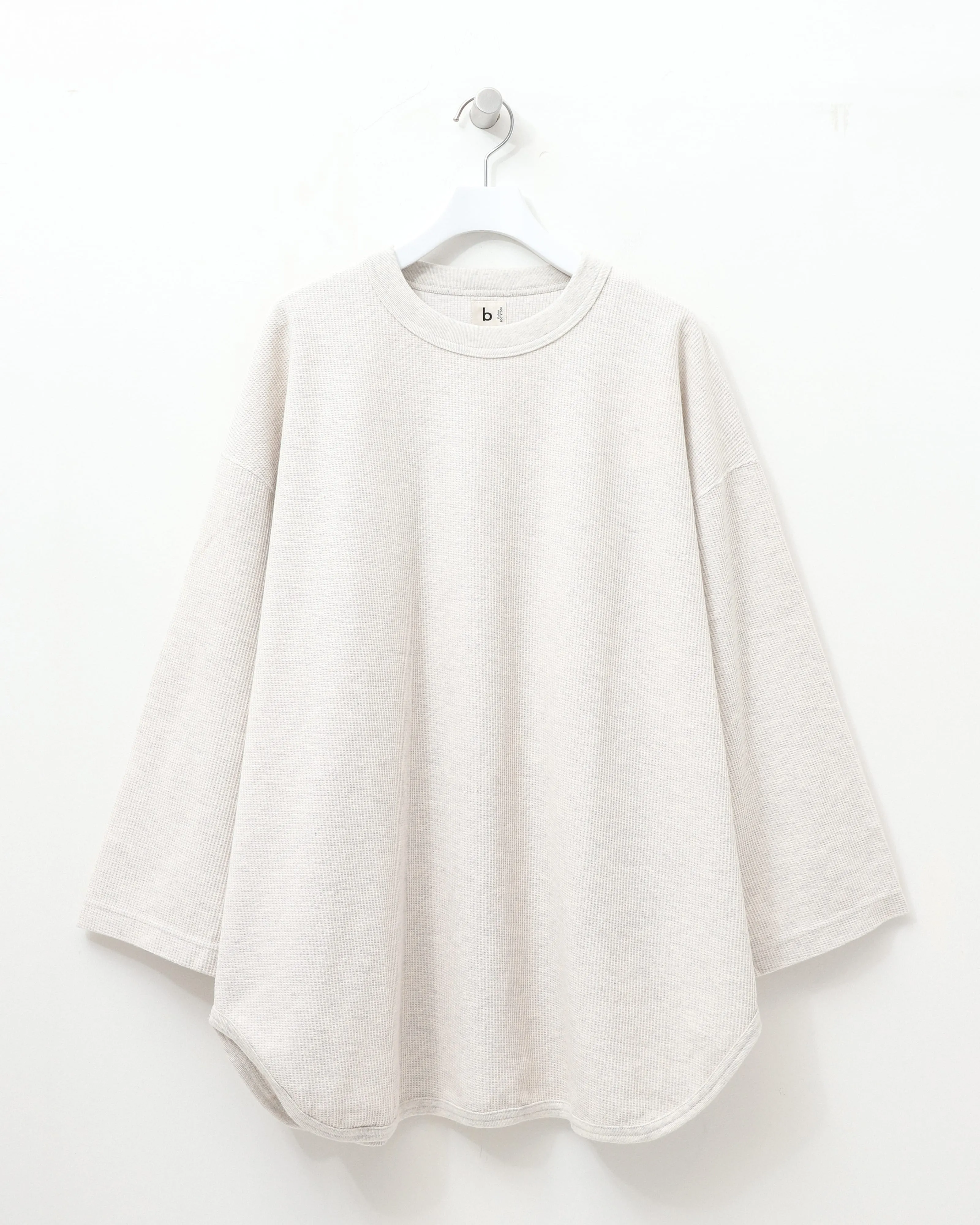 Rough&Smooth Thermal Baseball Tee HEATHEROATMEAL