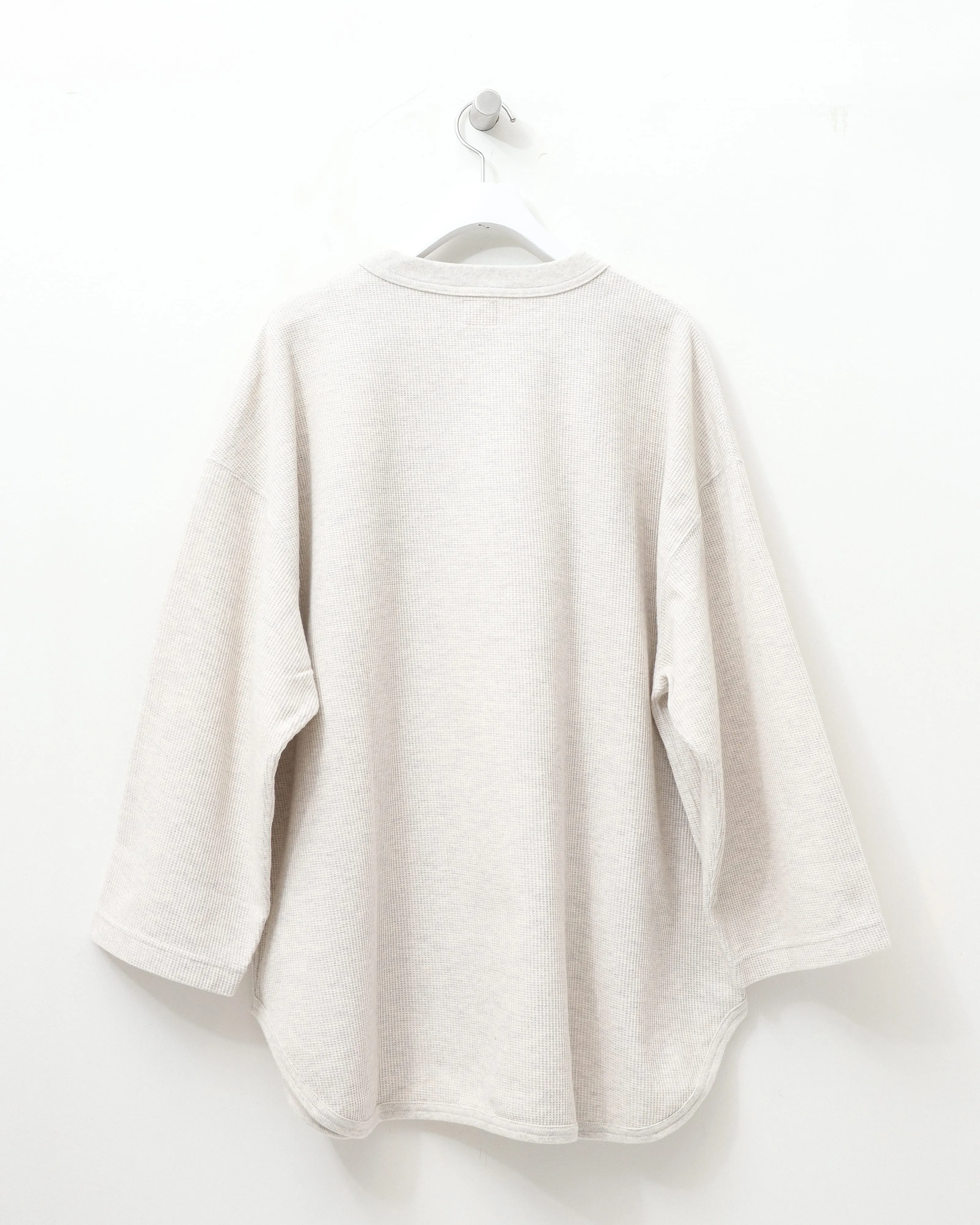 Rough&Smooth Thermal Baseball Tee HEATHEROATMEAL