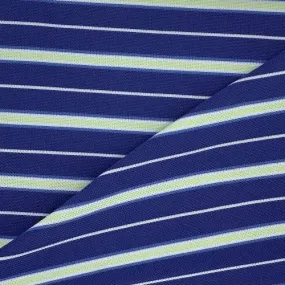 Royal & Lime Pique Yarn Dye Stripe - 10 Yard Lot | SKU 7487 #S124/125