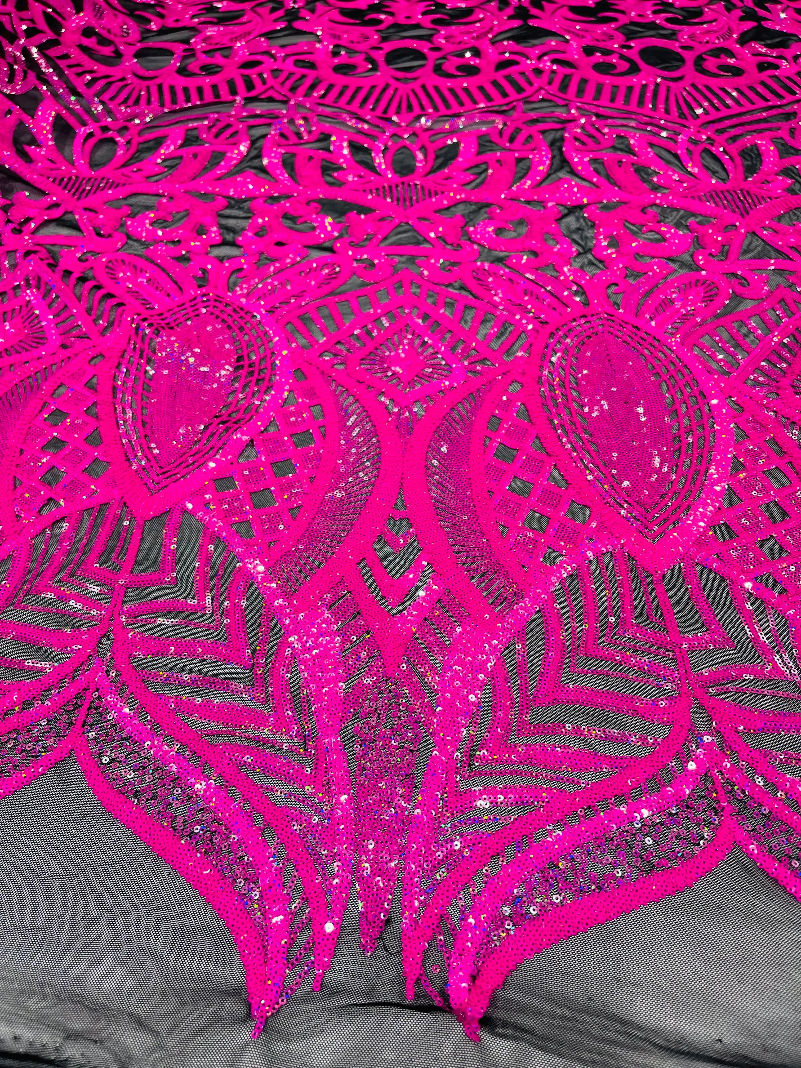 ROYALTY SEQUIN DAMASK (By The Yard)