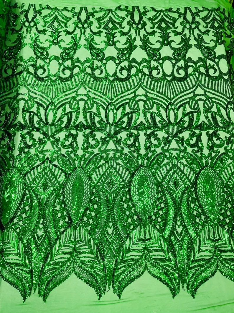 ROYALTY SEQUIN DAMASK (By The Yard)