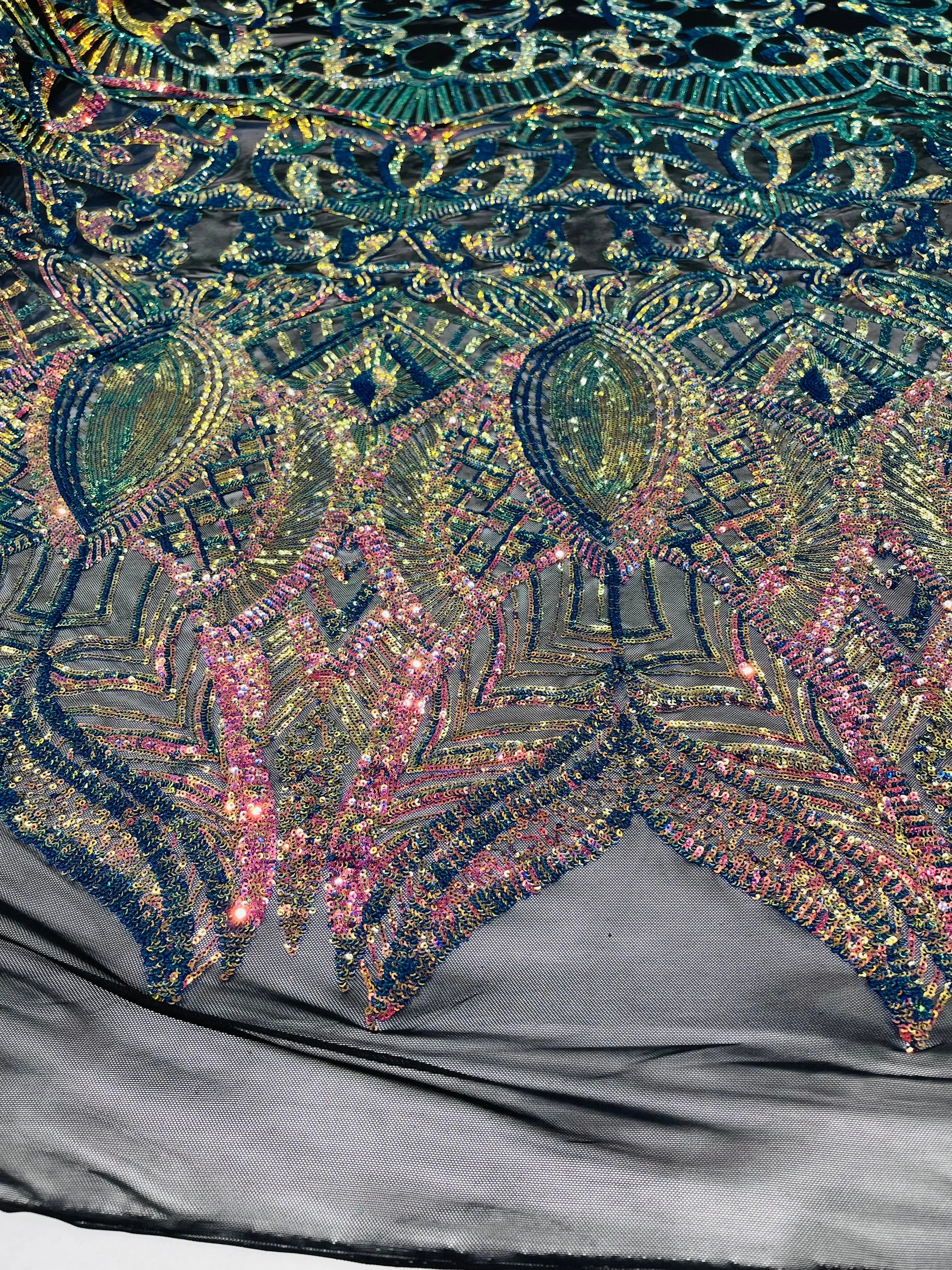 ROYALTY SEQUIN DAMASK (By The Yard)