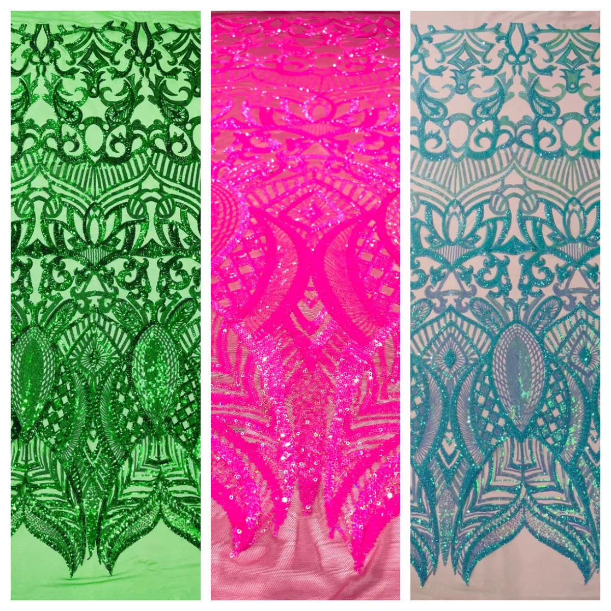 ROYALTY SEQUIN DAMASK (By The Yard)
