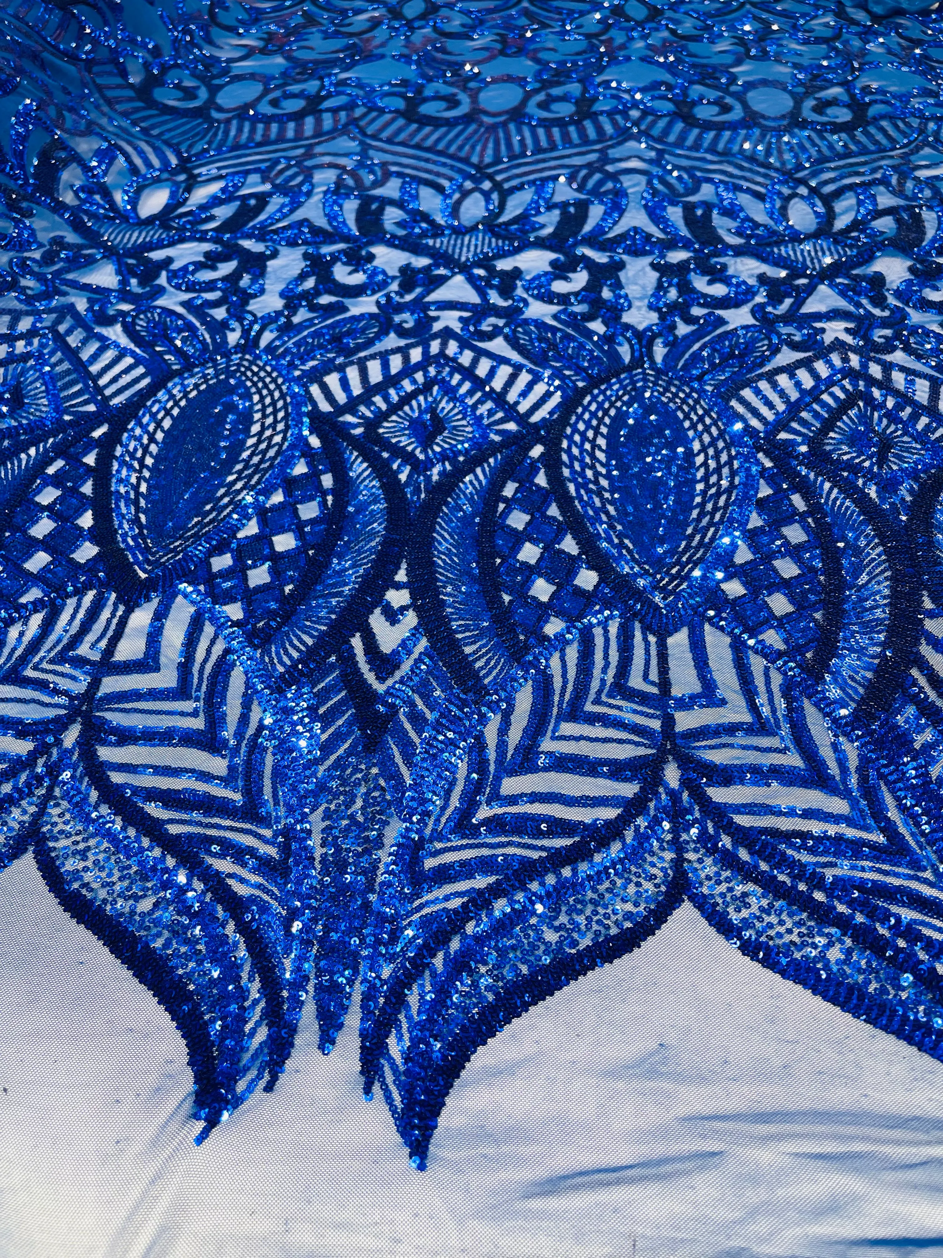 ROYALTY SEQUIN DAMASK (By The Yard)
