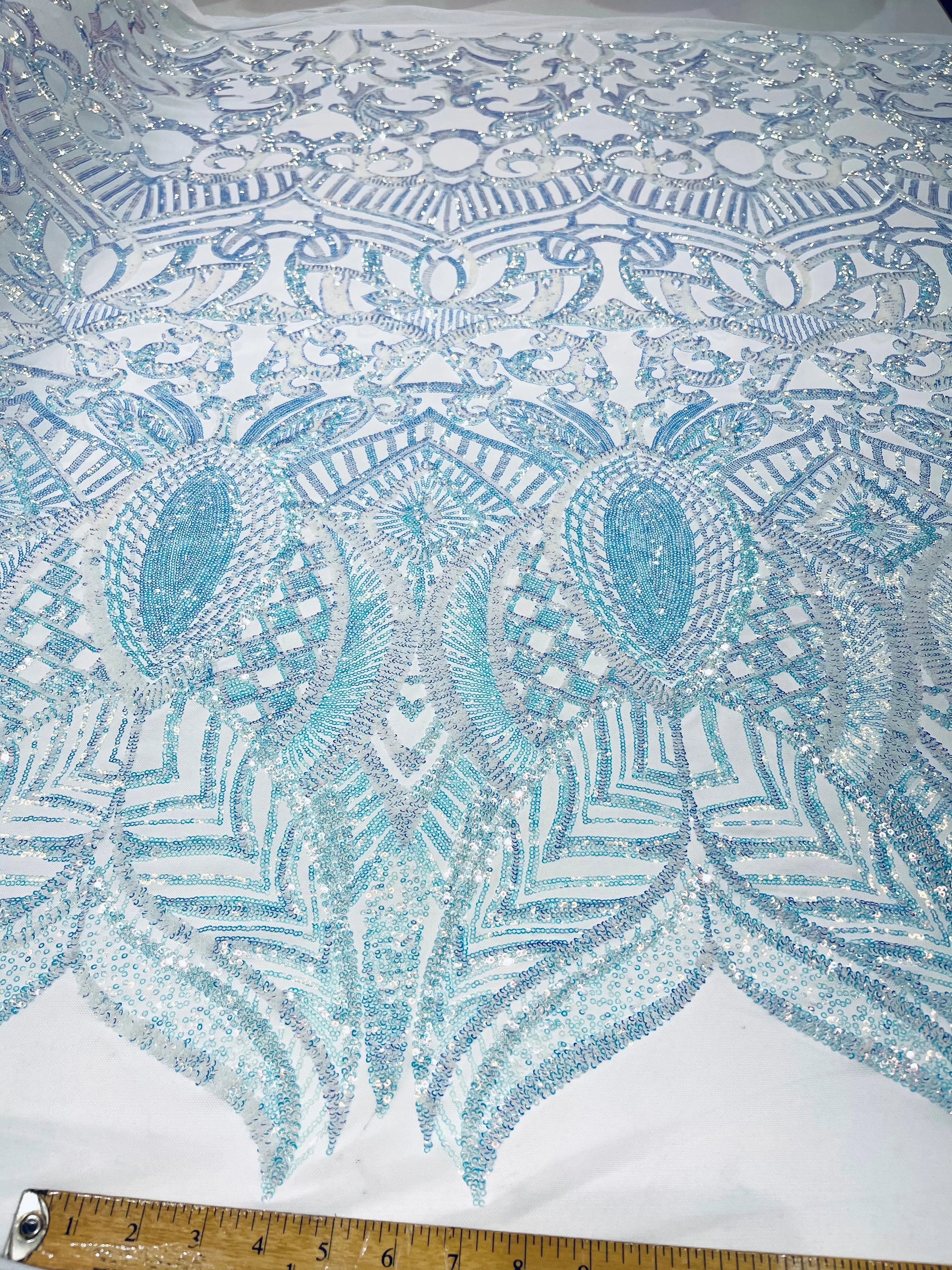 ROYALTY SEQUIN DAMASK (By The Yard)