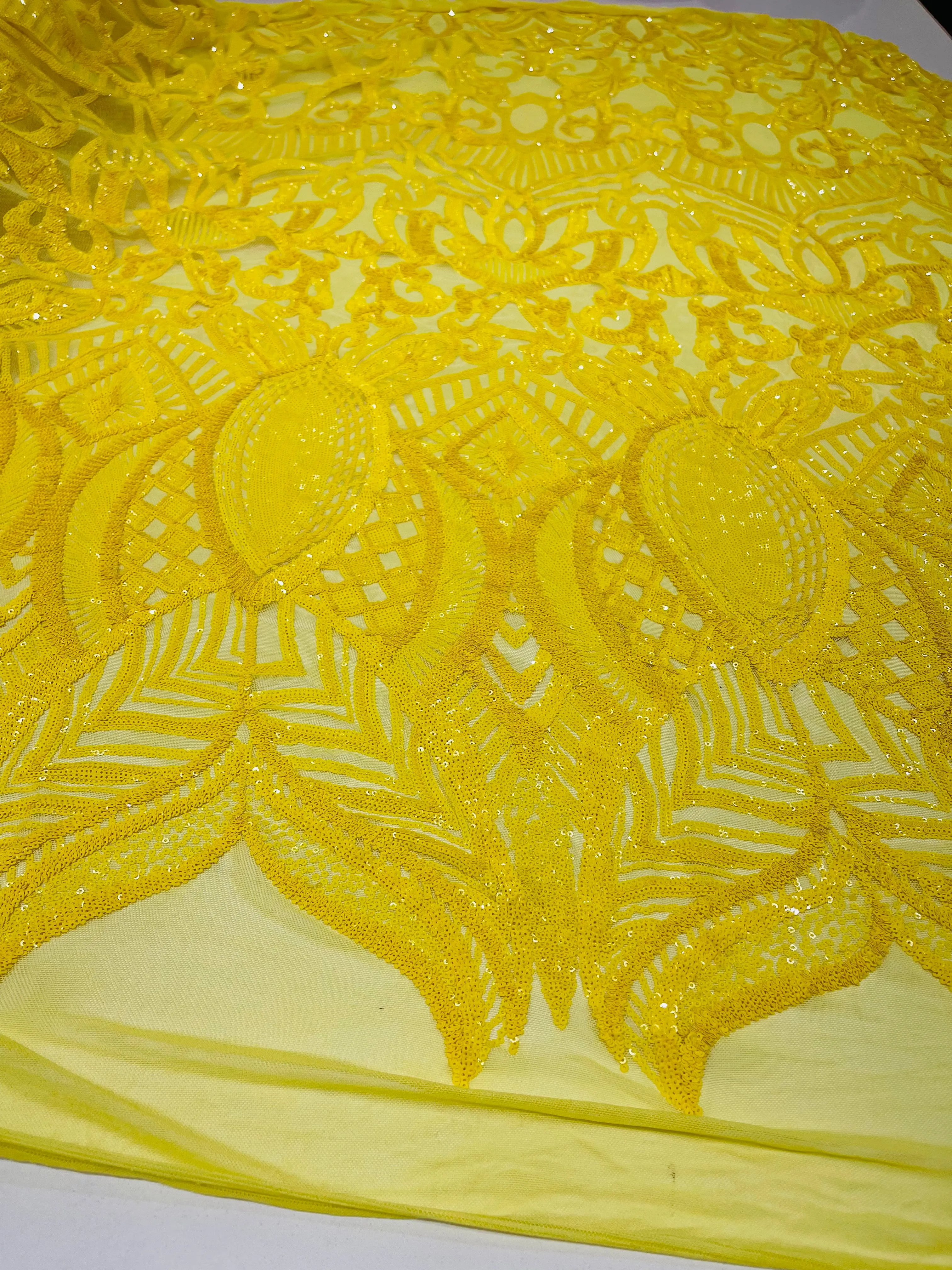ROYALTY SEQUIN DAMASK (By The Yard)
