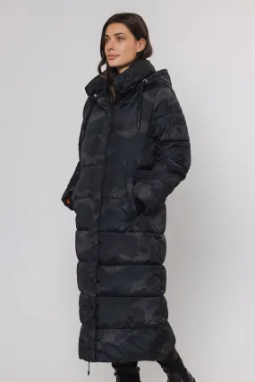 Roza Coat Dark Green Camo