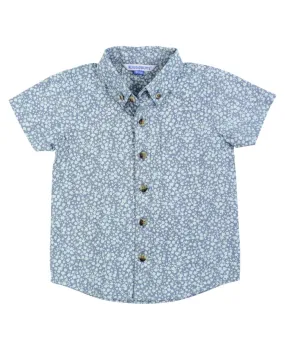 Ruffle Butts-Short Sleeve Button Down Shirt-Summertime Fields