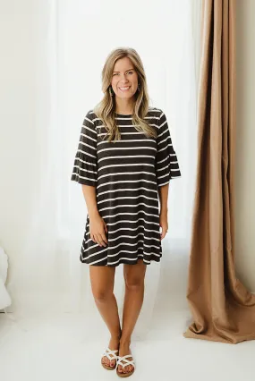 Ruffled Shift Dress