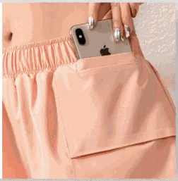 Running Quick-drying Gym Clothes Pocket Sports Shorts Women