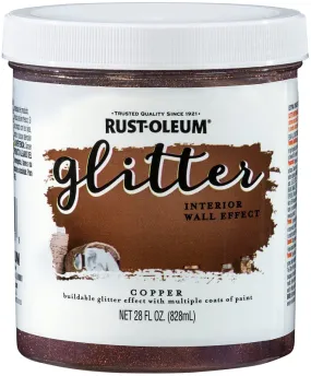 Rust-Oleum 360222 Textured Glitter Paint, Copper, 28 fl-oz, Can :EA: QUANTITY: 1