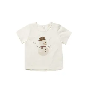 Rylee   Cru Basic Tee - Ivory Snowman