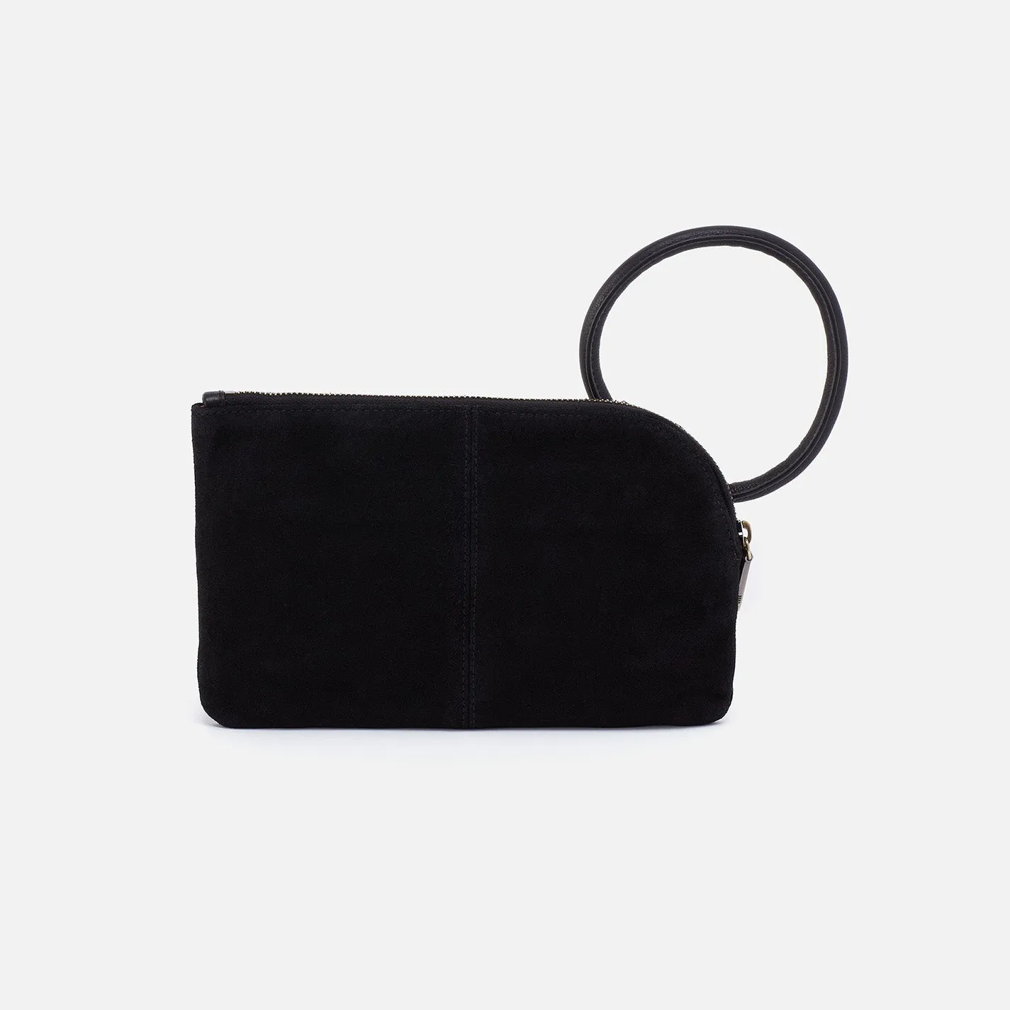 Sable Wristlet In Suede - Black
