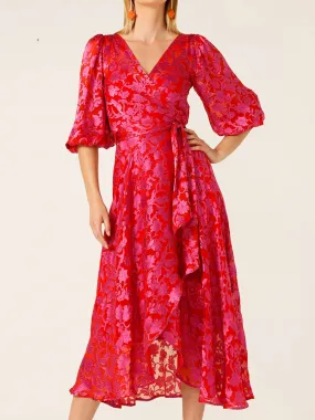 SACHA DRAKE LILY FIRE WRAP DRESS