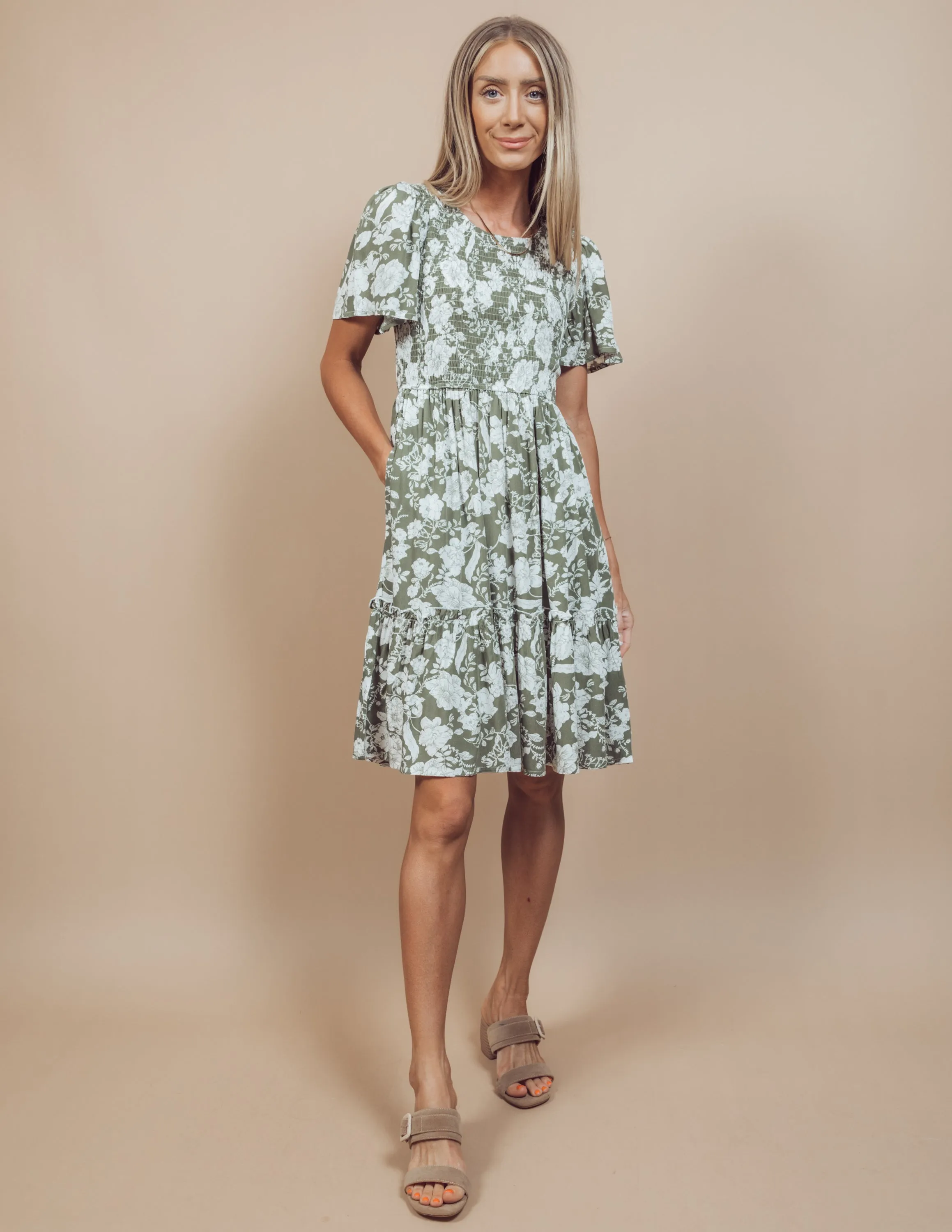 Safari Floral Dress