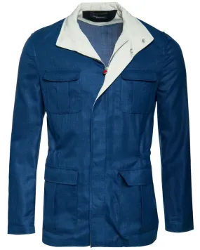 Safari Tech Wool Jacket in Navy