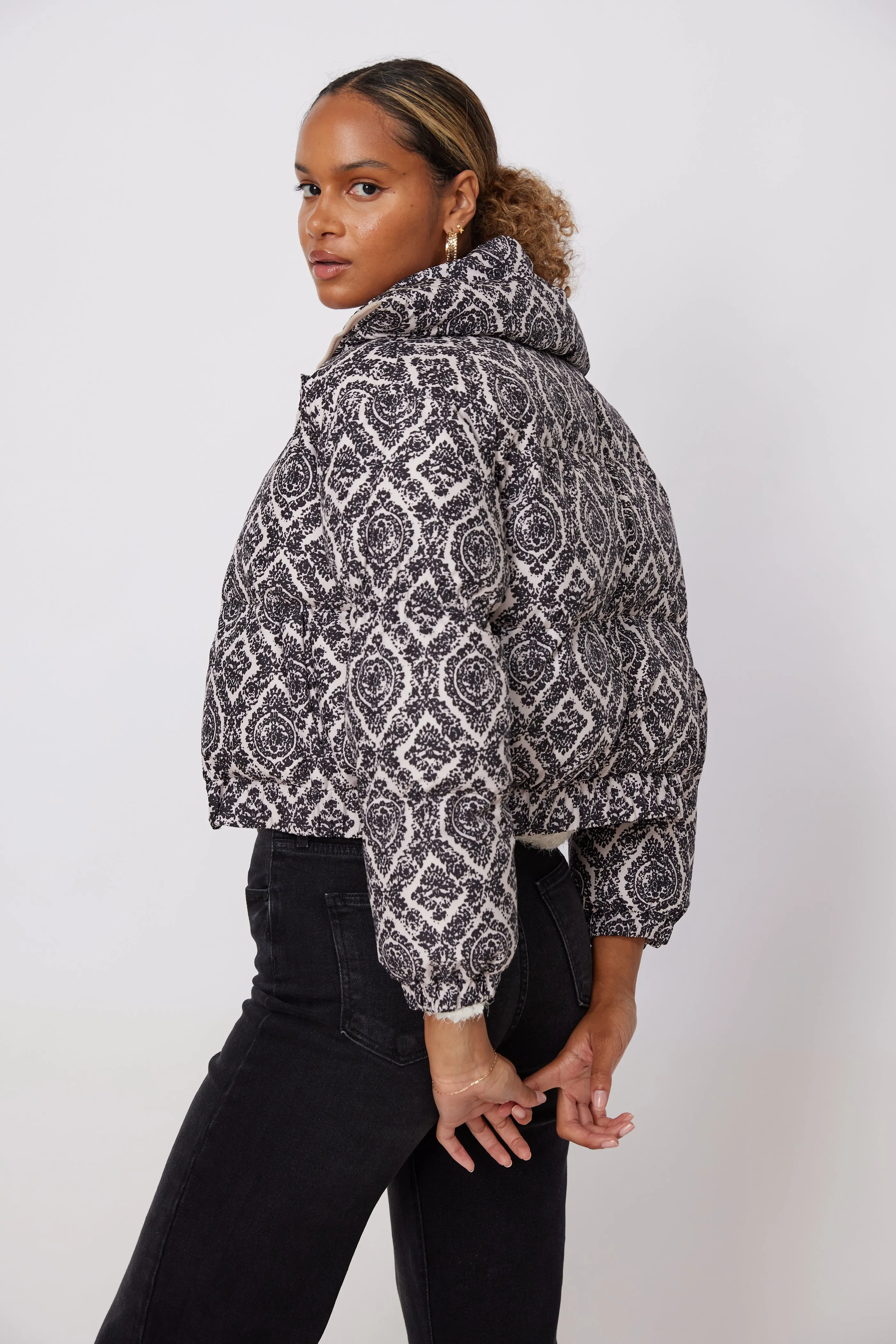 SALE - Mollie Printed Puffer Jacket
