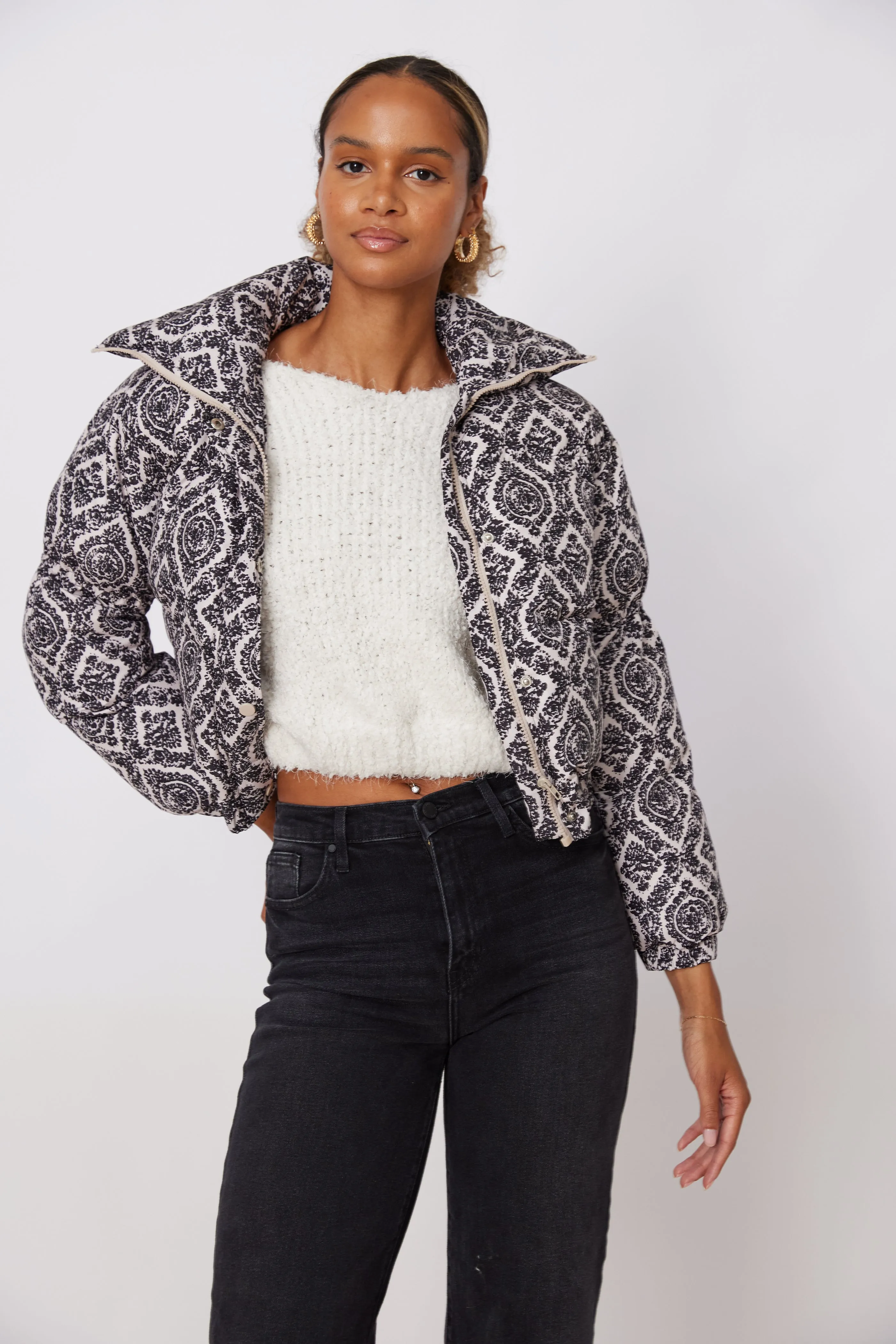 SALE - Mollie Printed Puffer Jacket