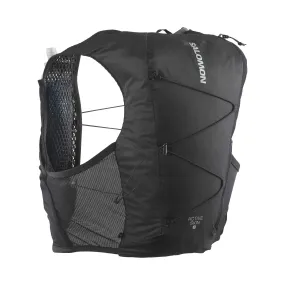 Salomon | Unisex Active Skin 8 Running Vest with flasks - Black/Metal