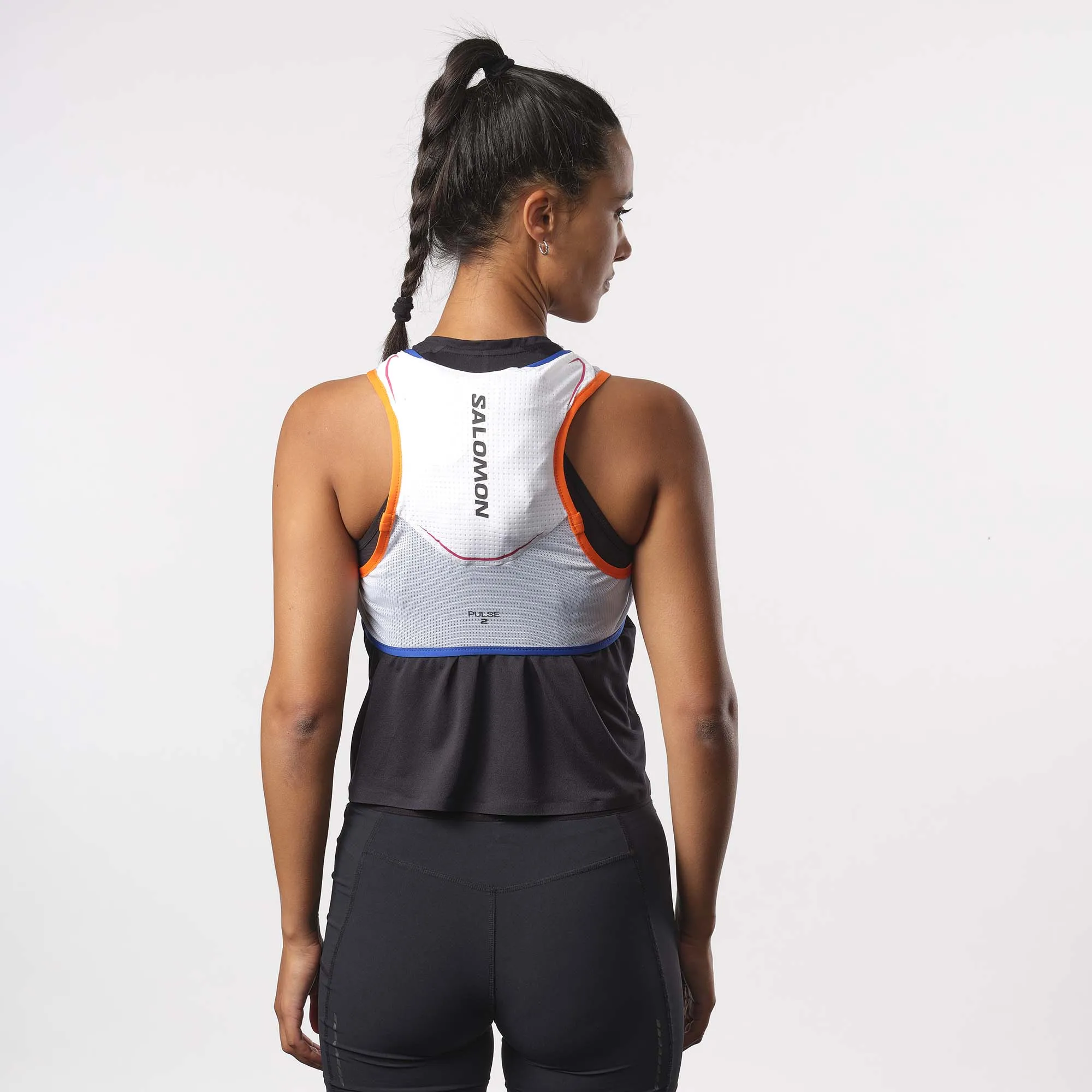 Salomon | Unisex Pulse 2 Running Vest with flasks included - White