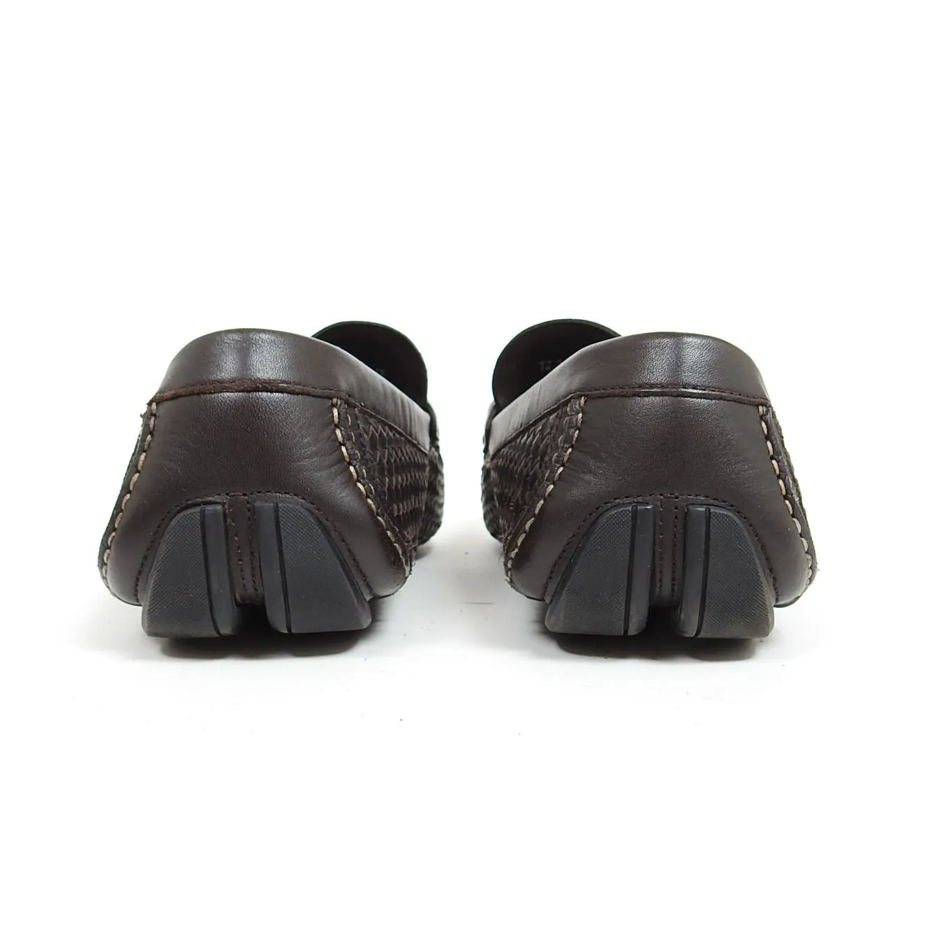 Salvatore Ferragamo Woven Leather Loafers Size 11.5