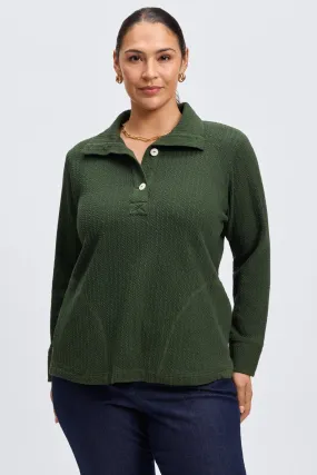 Sammy Plus Cable Knit Popover