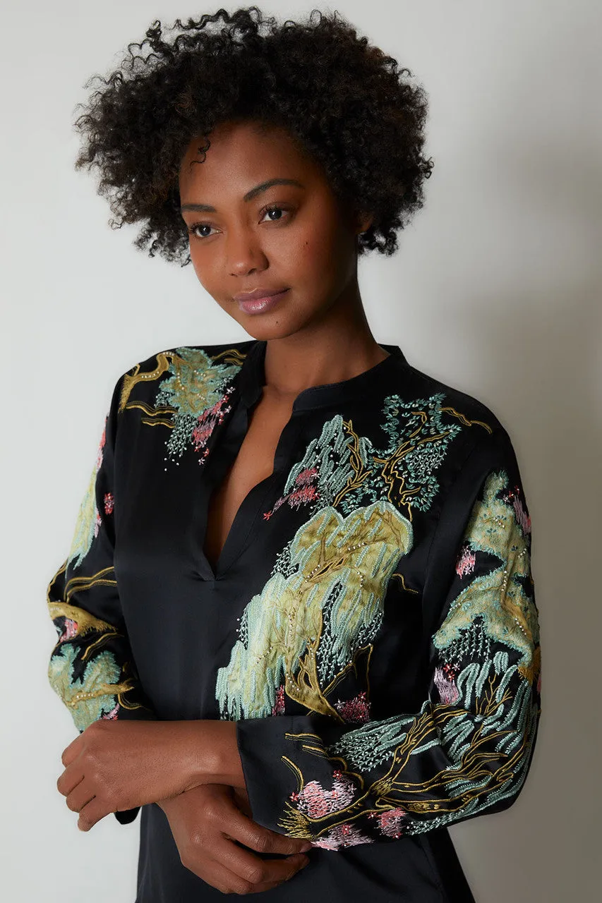 Sansui Embroidered Tunic Top