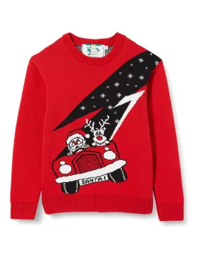 Santas New Ride Kids Eco Christmas Jumper