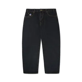 Santosuosso Denim Jeans - Washed Black (Blue Hat)