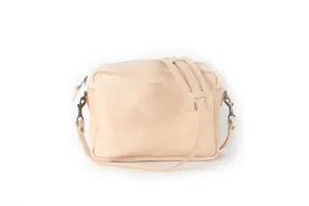 SARAH LEATHER CROSSBODY - LARGE - NATURAL VEG TAN