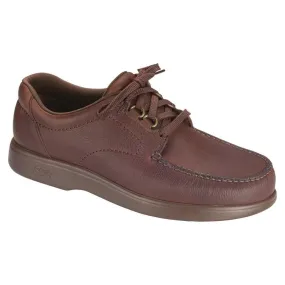 SAS Men's Bout Time Lace Up Loafer in Mulch Wide