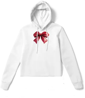 Satin Bow Hoodie – Effortless Holiday Elegance