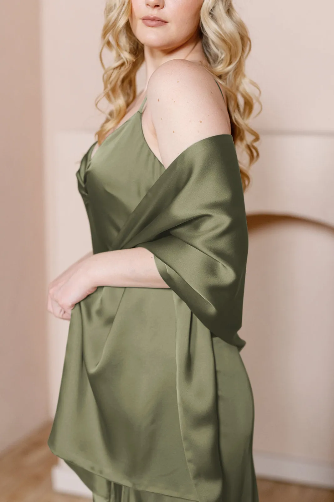 Satin Shawl Wrap | Made To Order