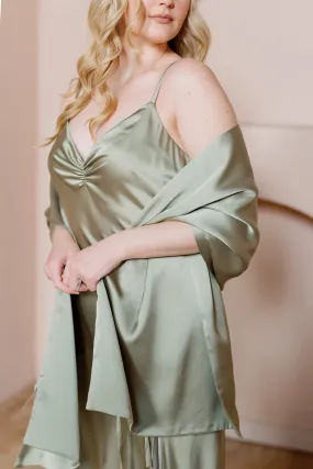 Satin Shawl Wrap | Made To Order