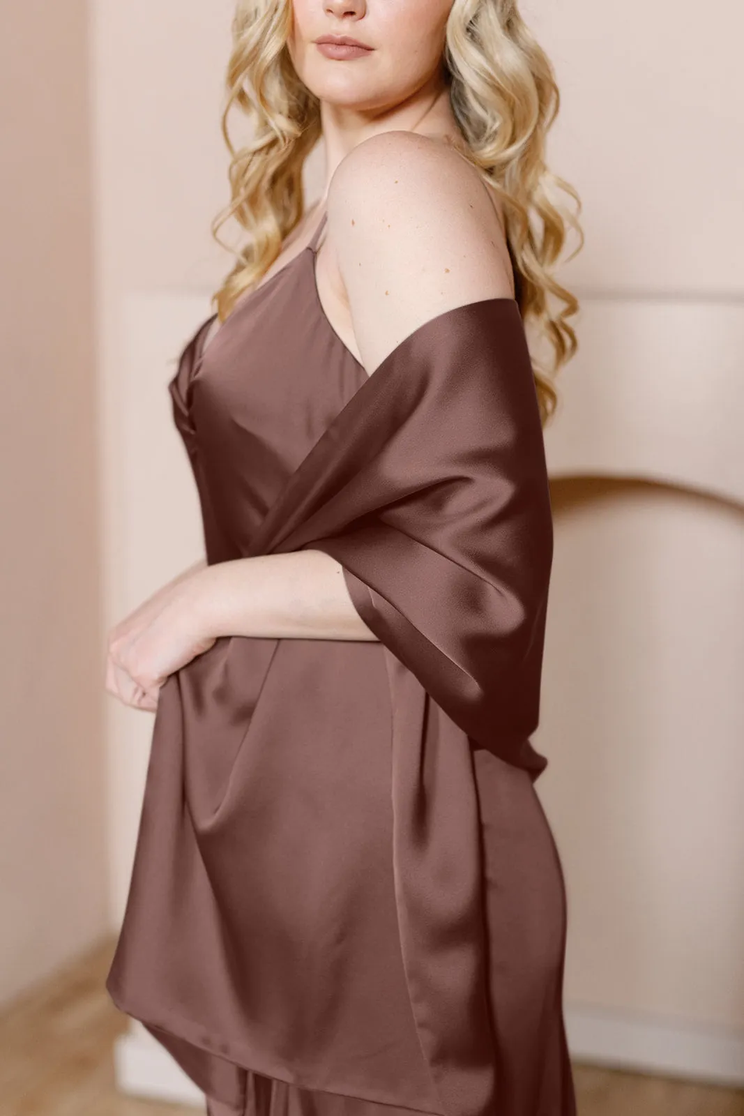 Satin Shawl Wrap | Made To Order