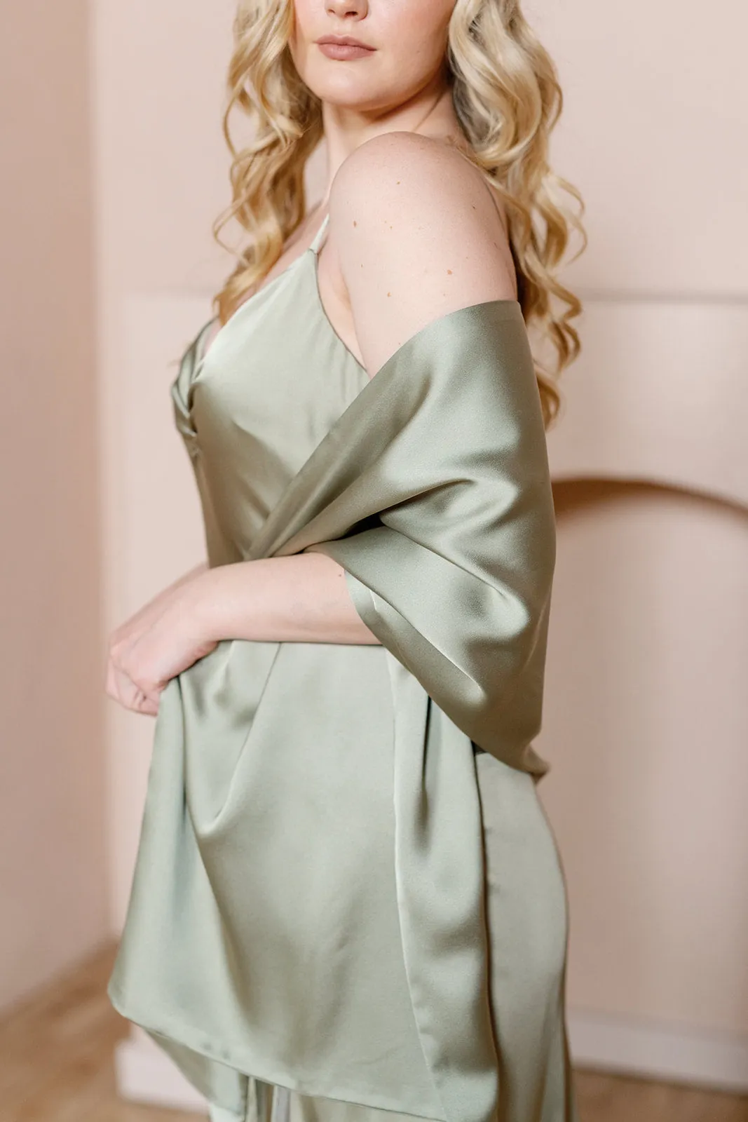 Satin Shawl Wrap | Made To Order