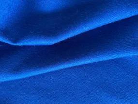 Saturated Royal Blue Virgin Wool Flannel (Made in Italy)