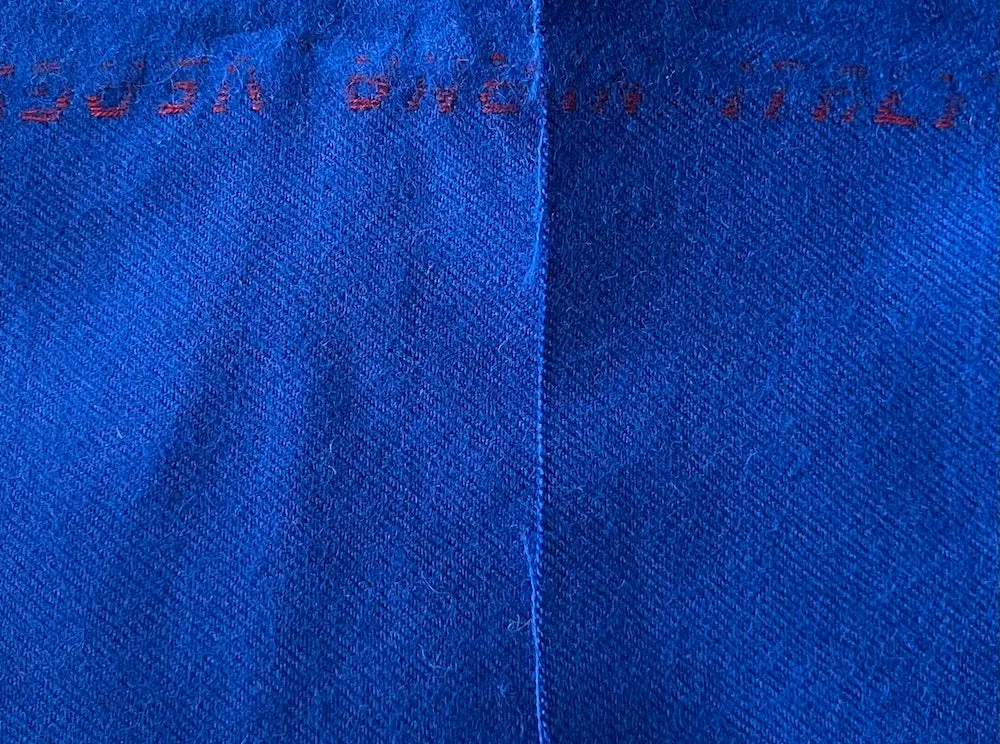 Saturated Royal Blue Virgin Wool Flannel (Made in Italy)