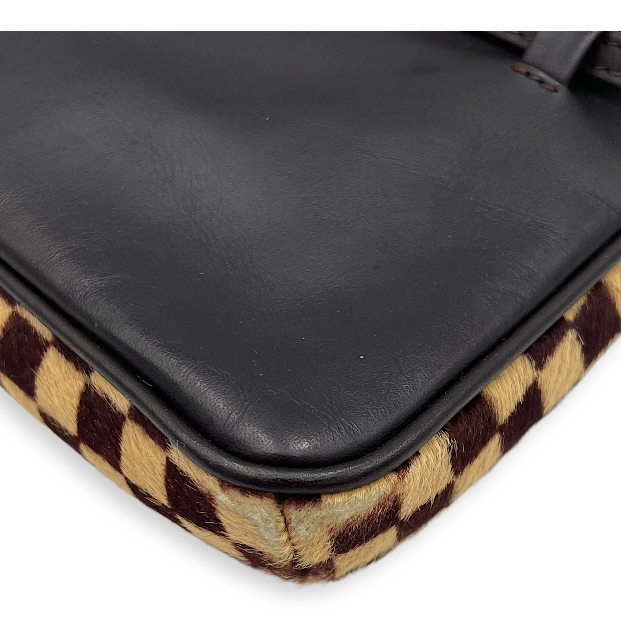 Sauvage Crossbody Bag Brown in Others, Gold hardware